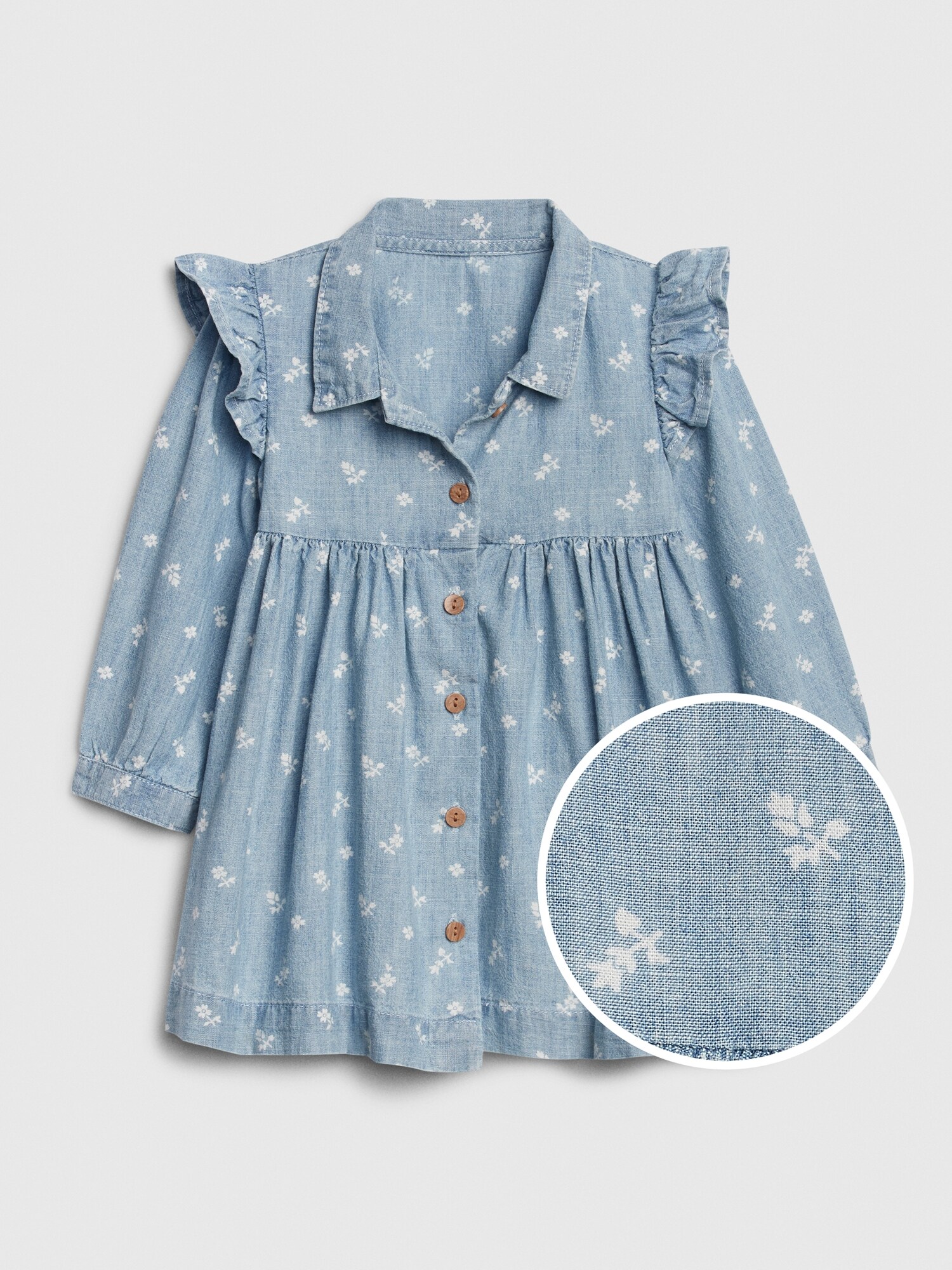 chambray dress gap