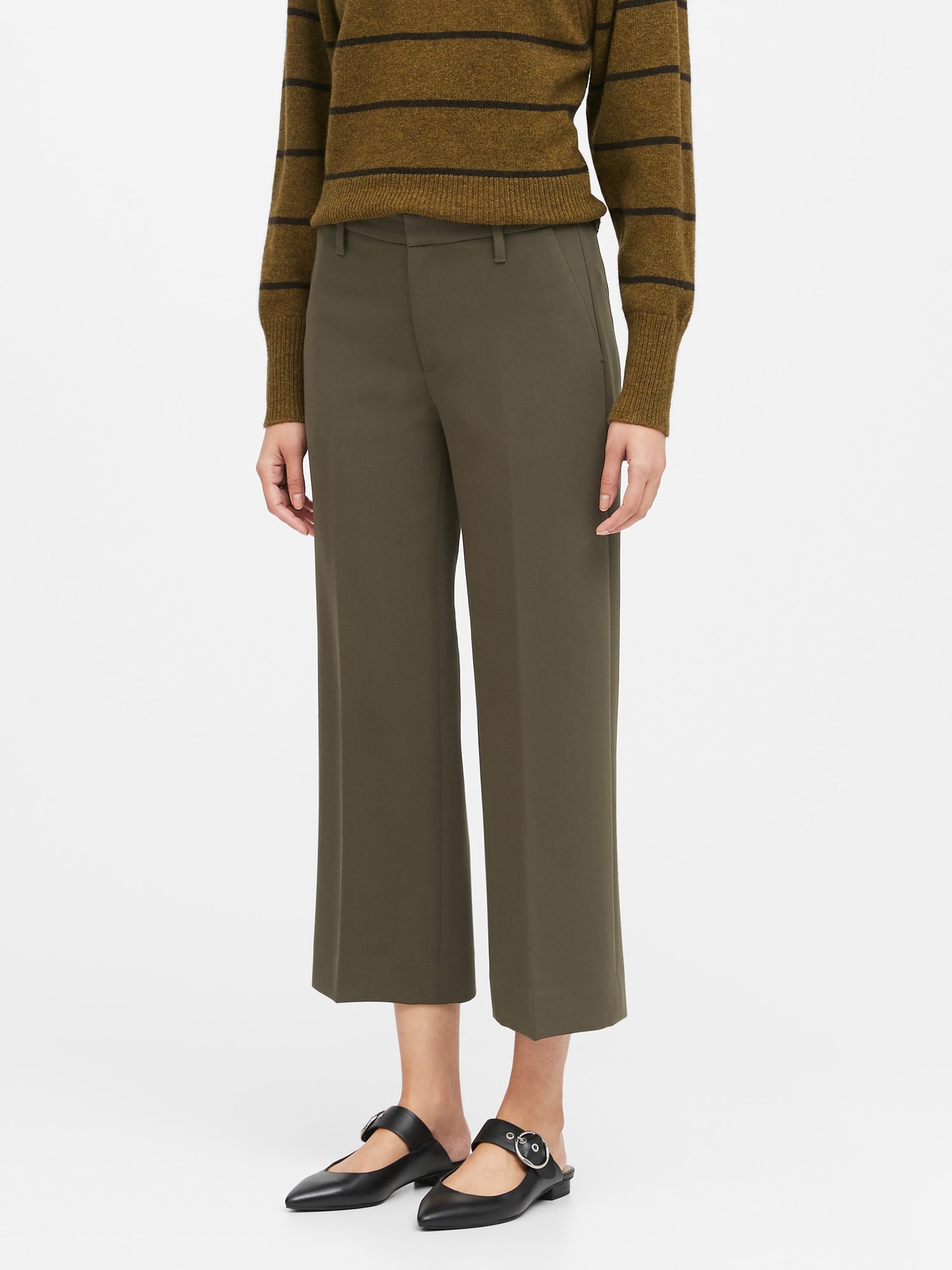 gap cropped trousers