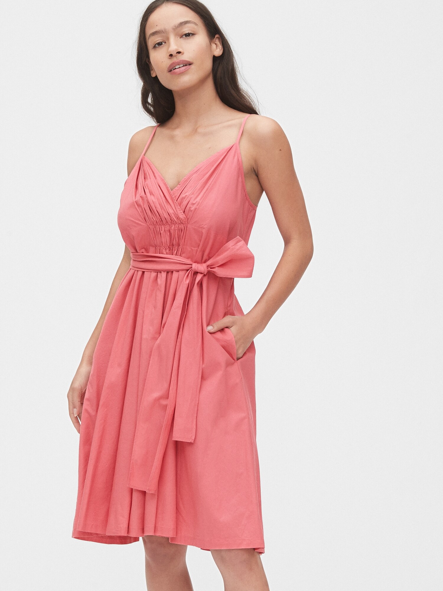 pink gap dress