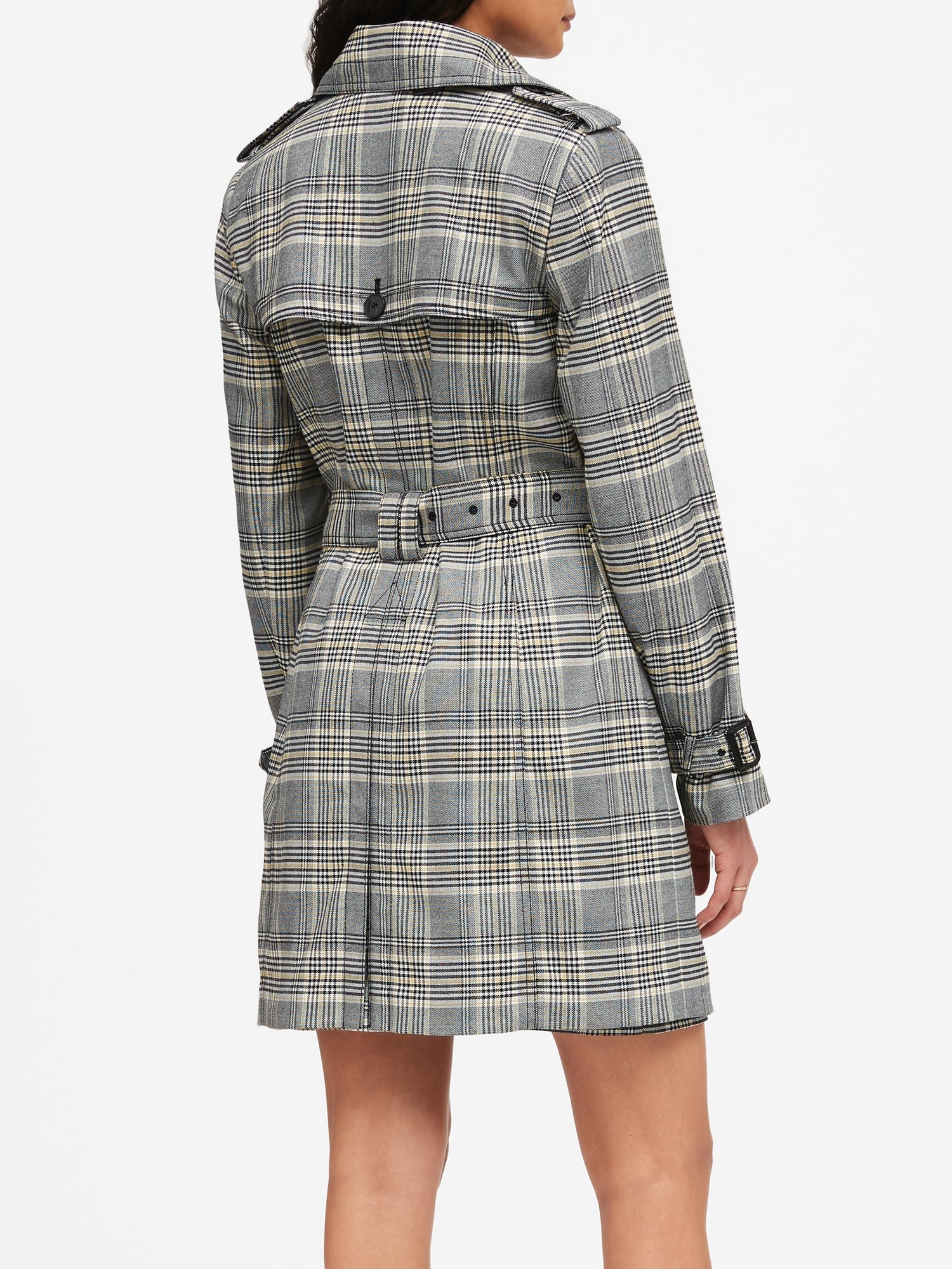 plaid coat with hood