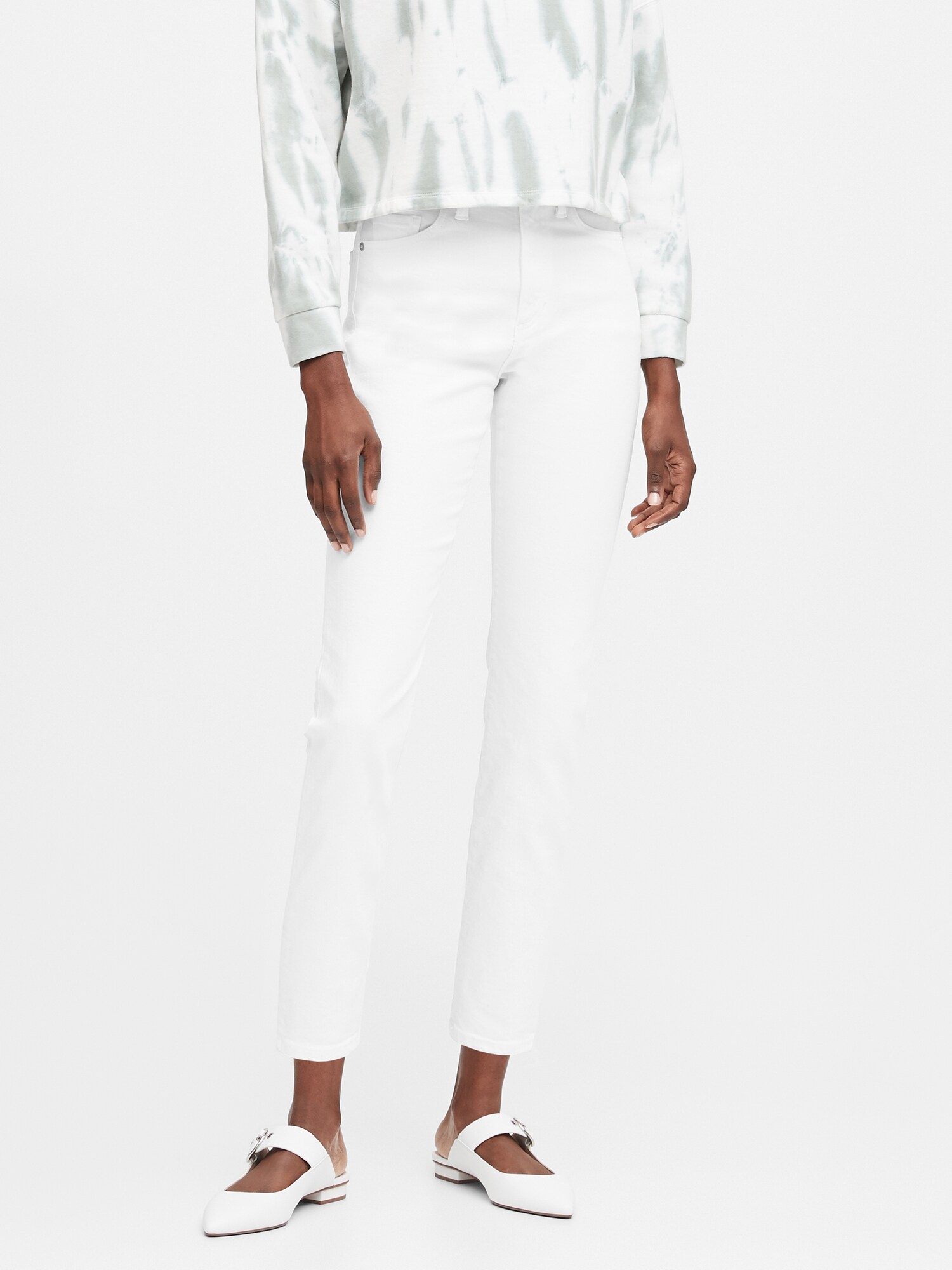 high waisted white trousers petite