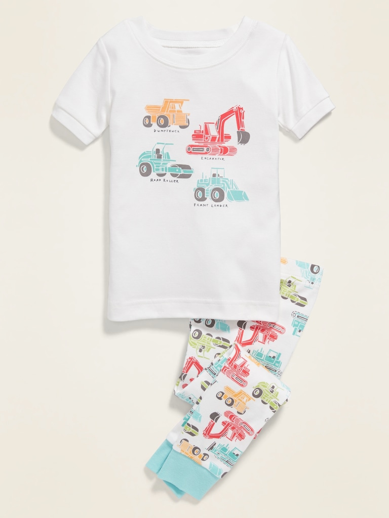 Construction Truck Pajama Set for Toddler & Baby