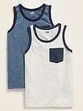 Relaxed Pocket Tank Top 2-Pack for Boys ON