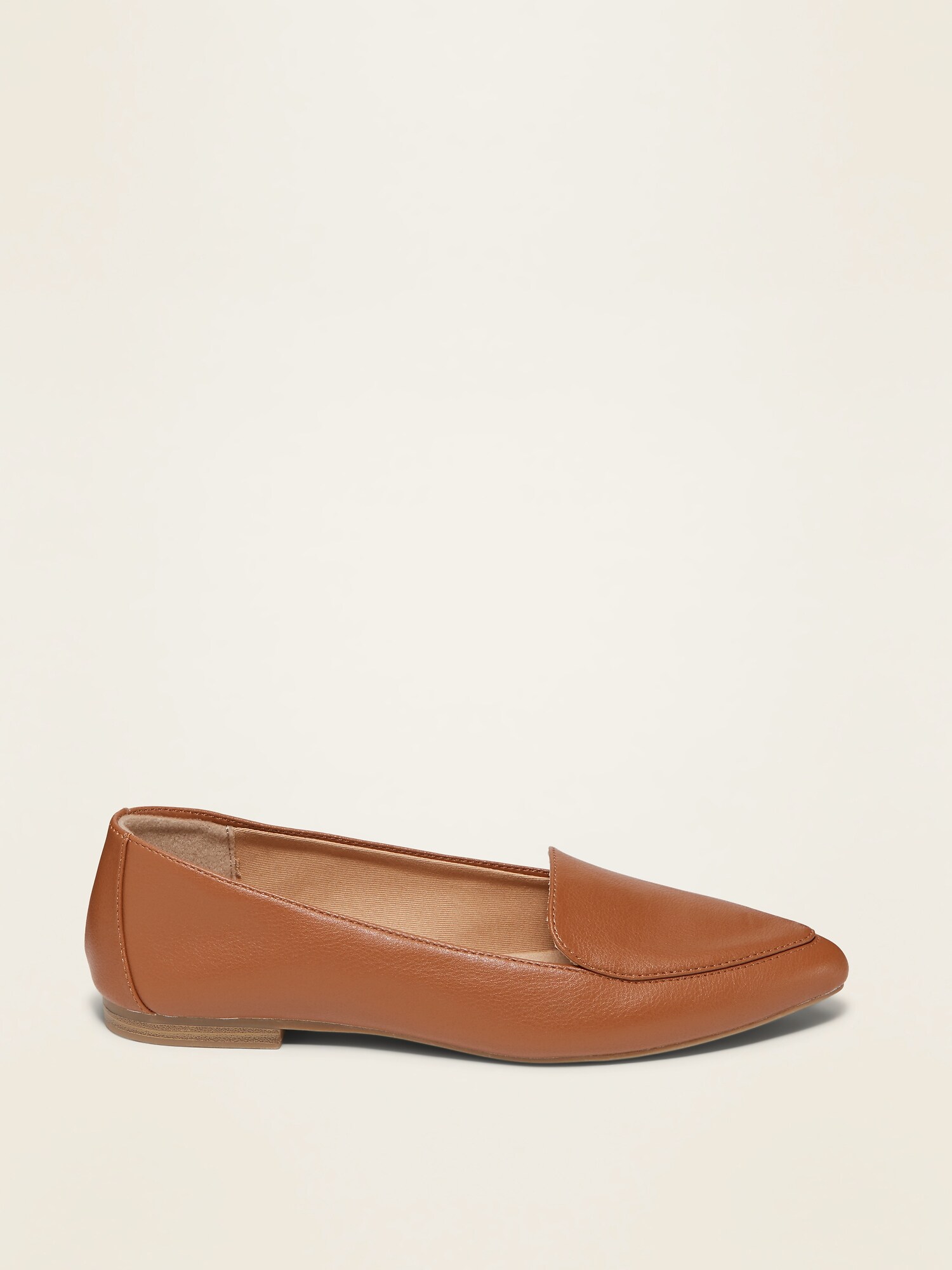 gap leather pointed loafers