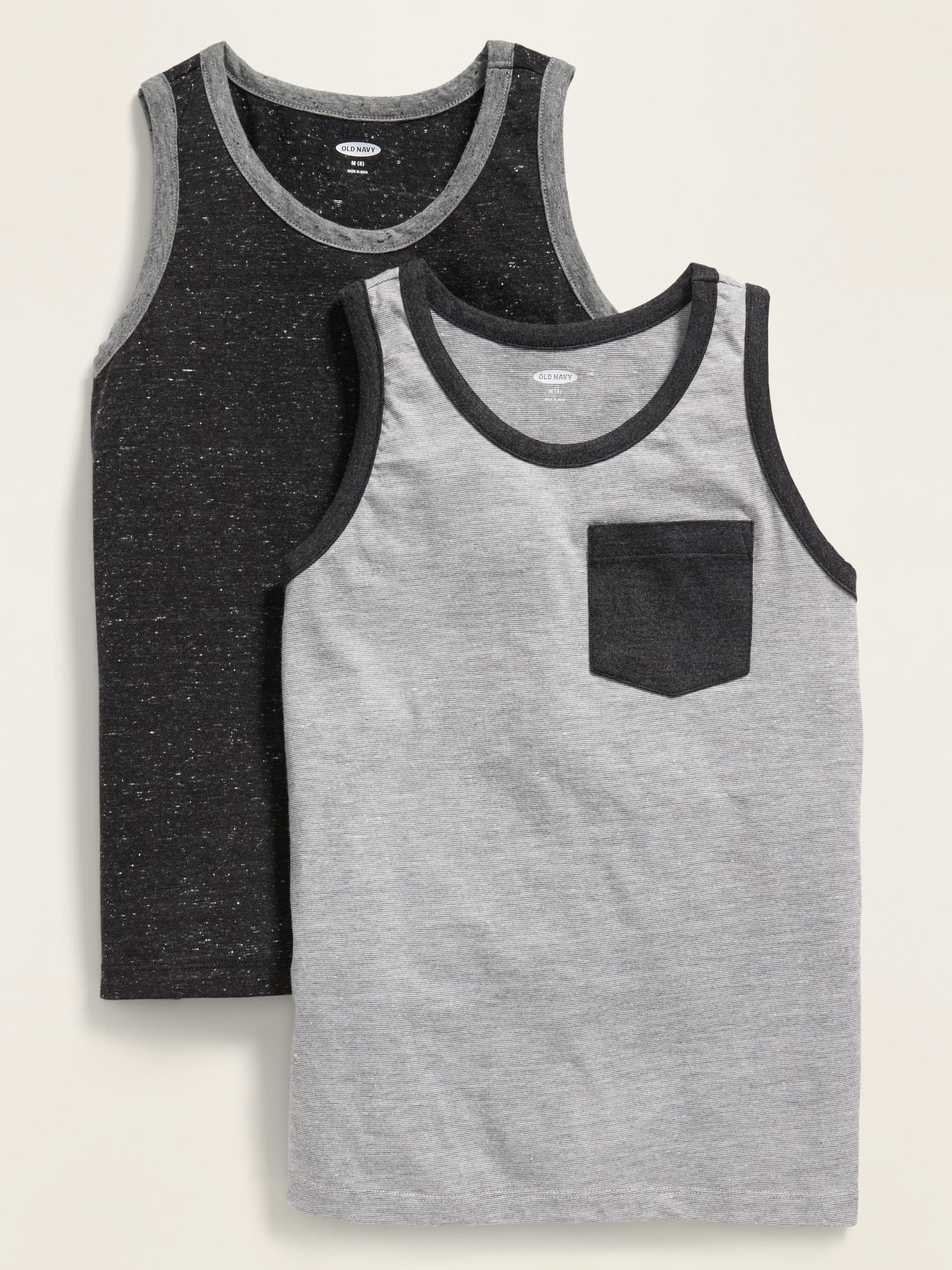 *Hot Deal* Relaxed Pocket Tank Top 2-Pack for Boys