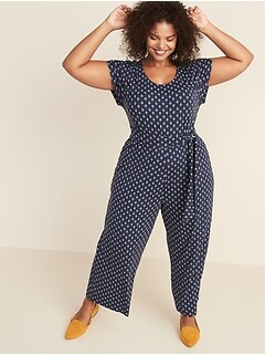 plus size jersey jumpsuit