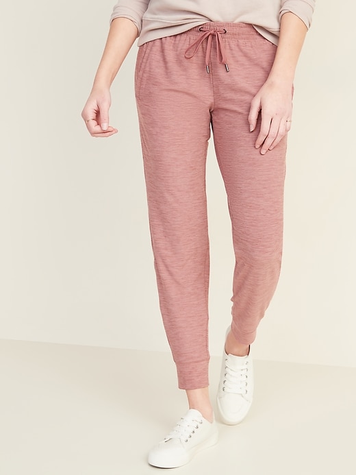 mid rise stretch joggers old navy