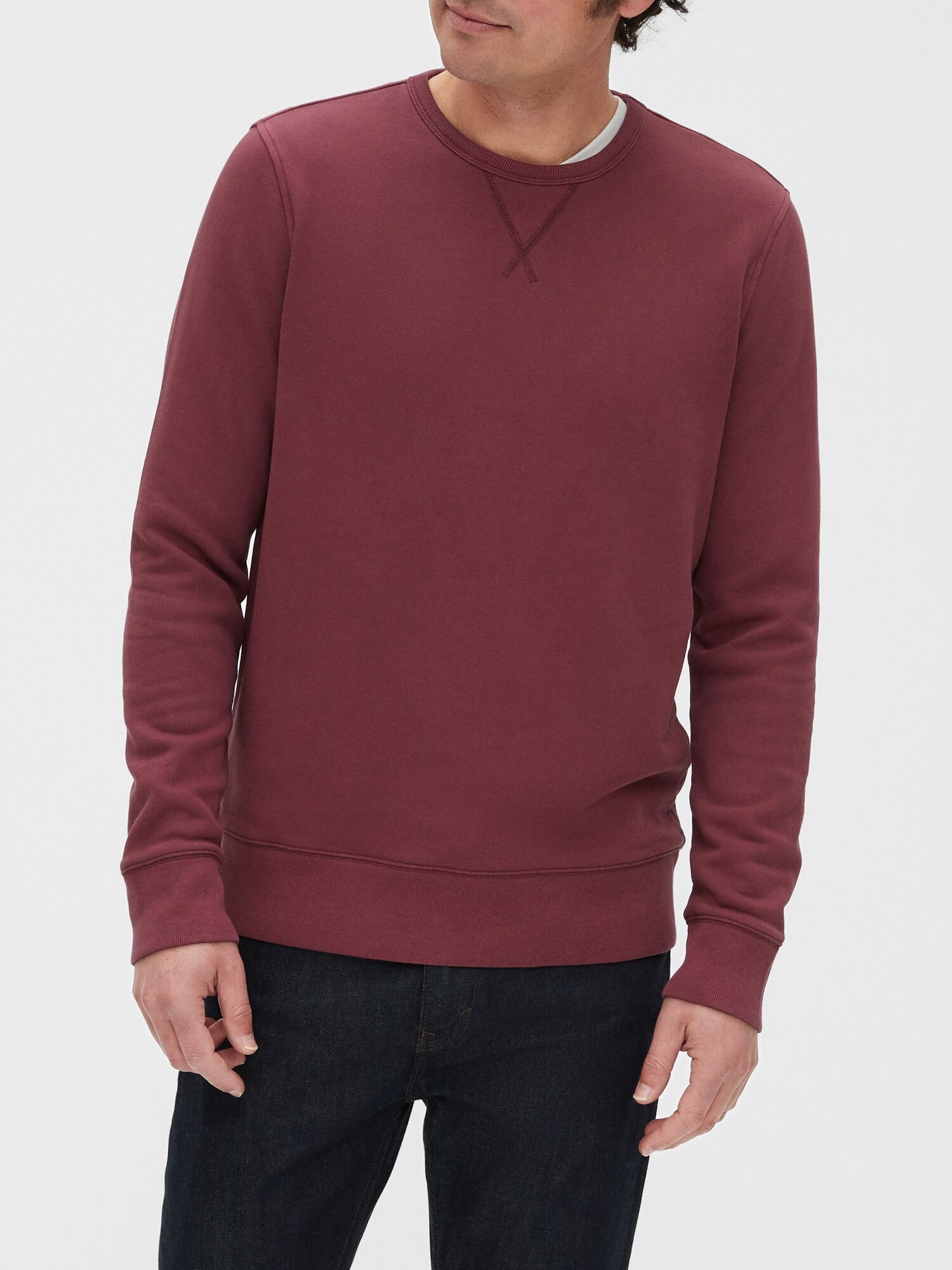 cotton french terry sweatshirt