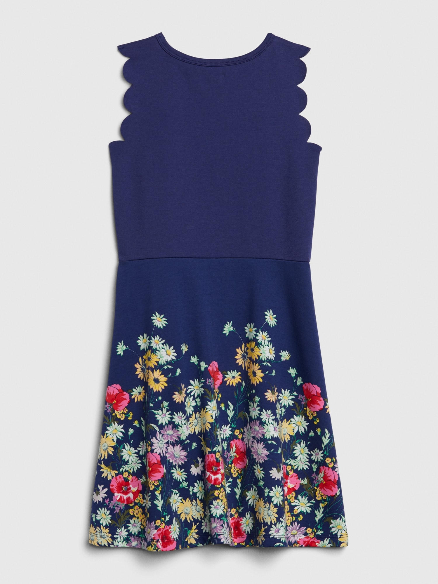 gap blue floral dress