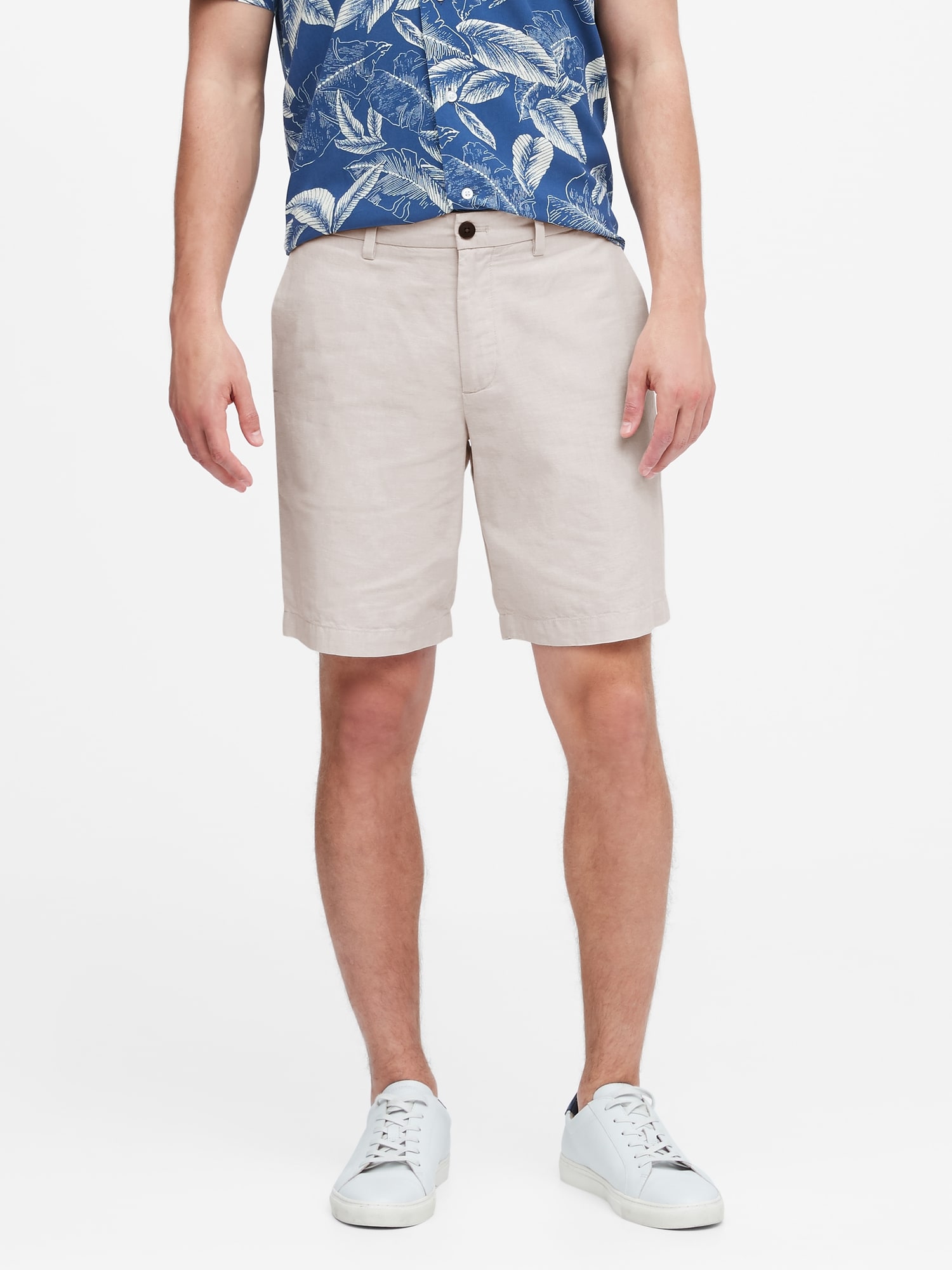 banana republic linen shorts