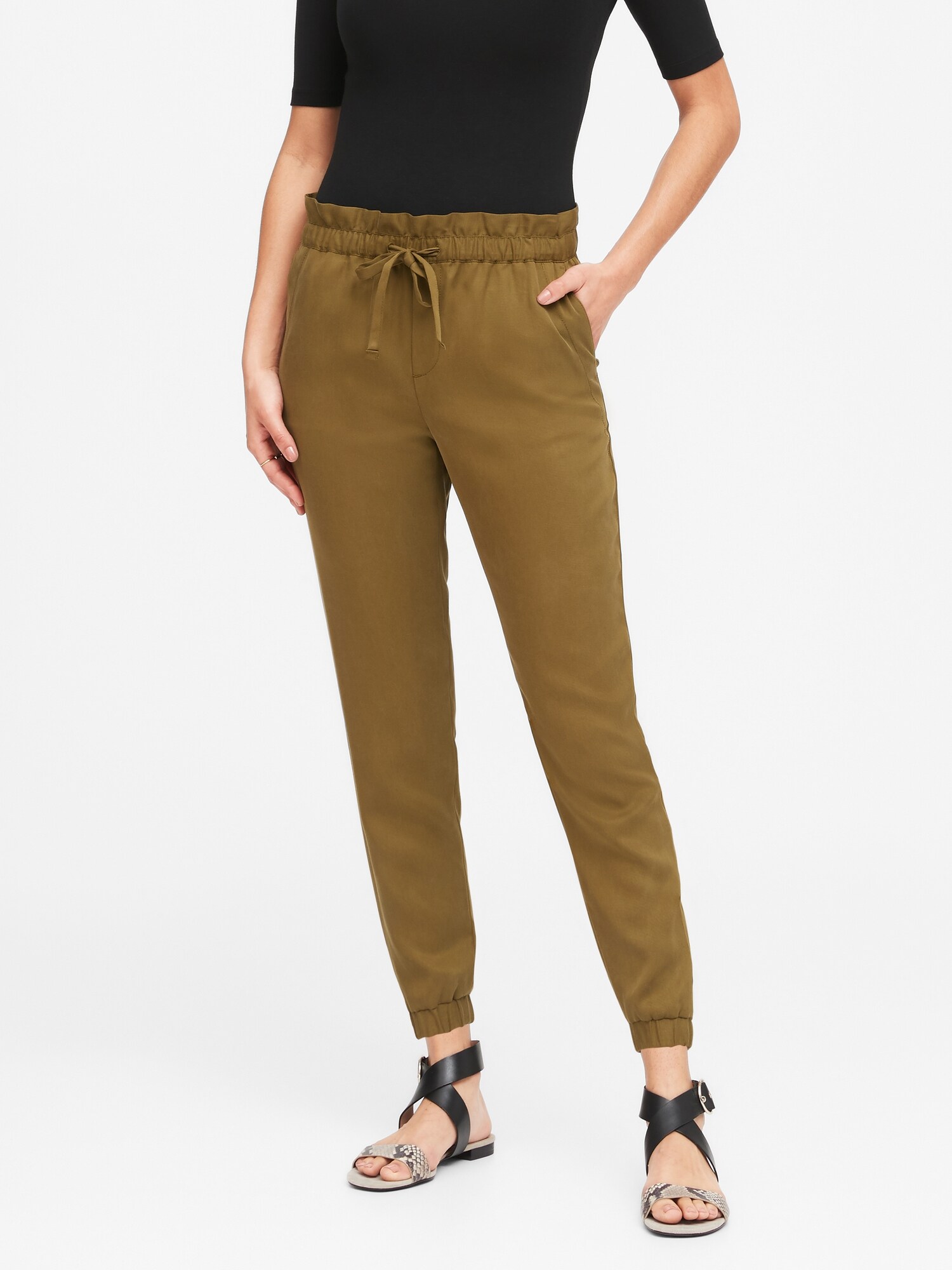 paper bag jogger pants