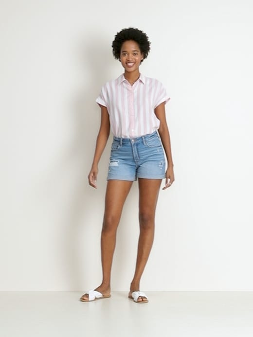 old navy boyfriend jean shorts