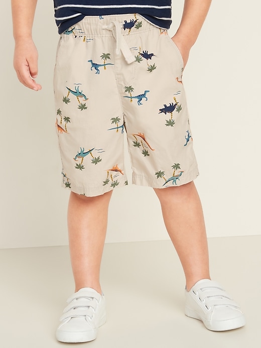 Functional-Drawstring Jogger Shorts for Toddler Boys