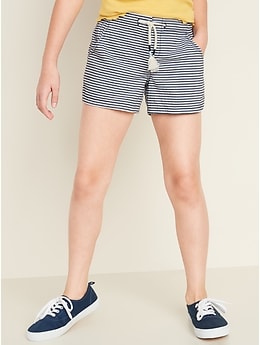 Functional-Drawstring Pull-On Shorts for Girls 
