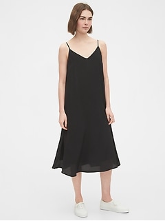 gap long black dress