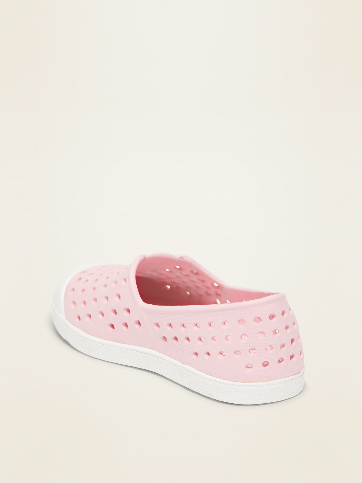 Perforated Pop-Color Slip-On Sneakers 