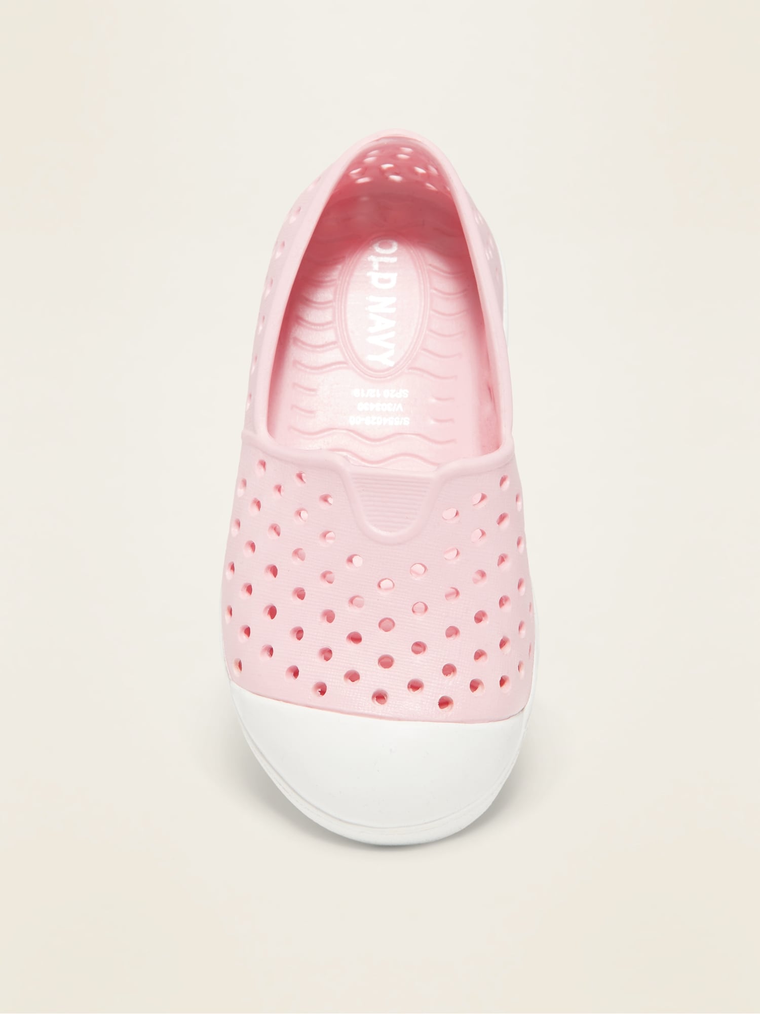 old navy perforated slip ons