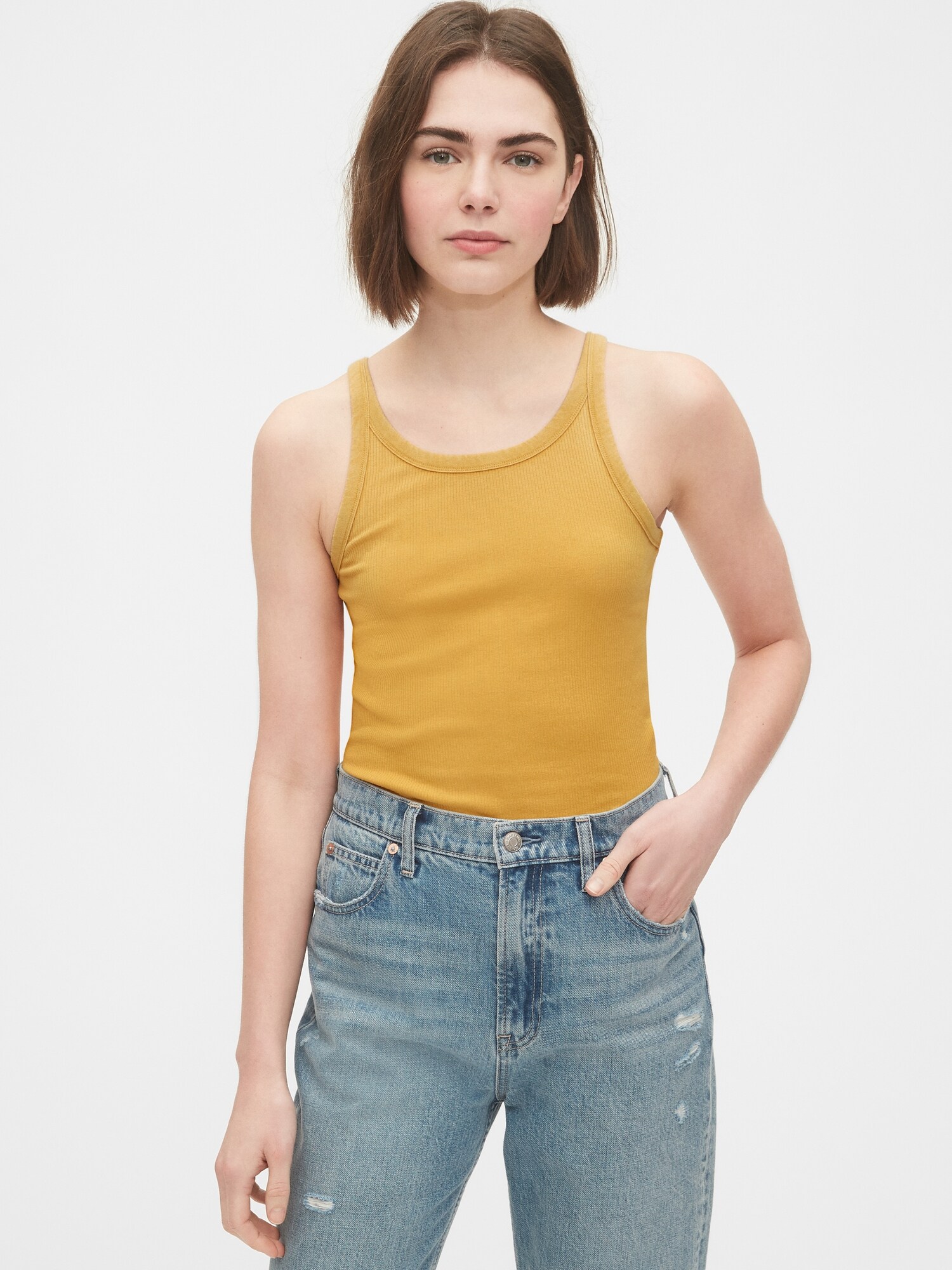 gap ribbed tank tops