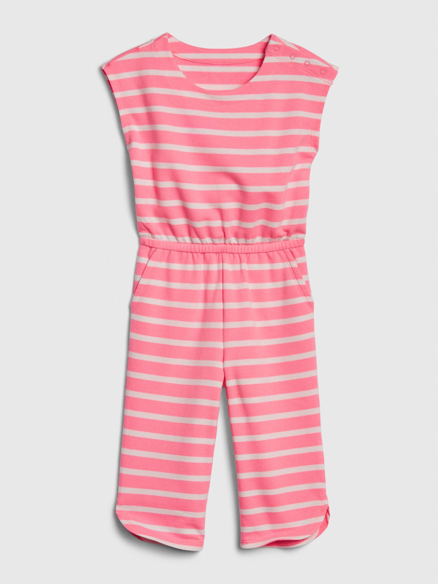 gap striped jumpsuit