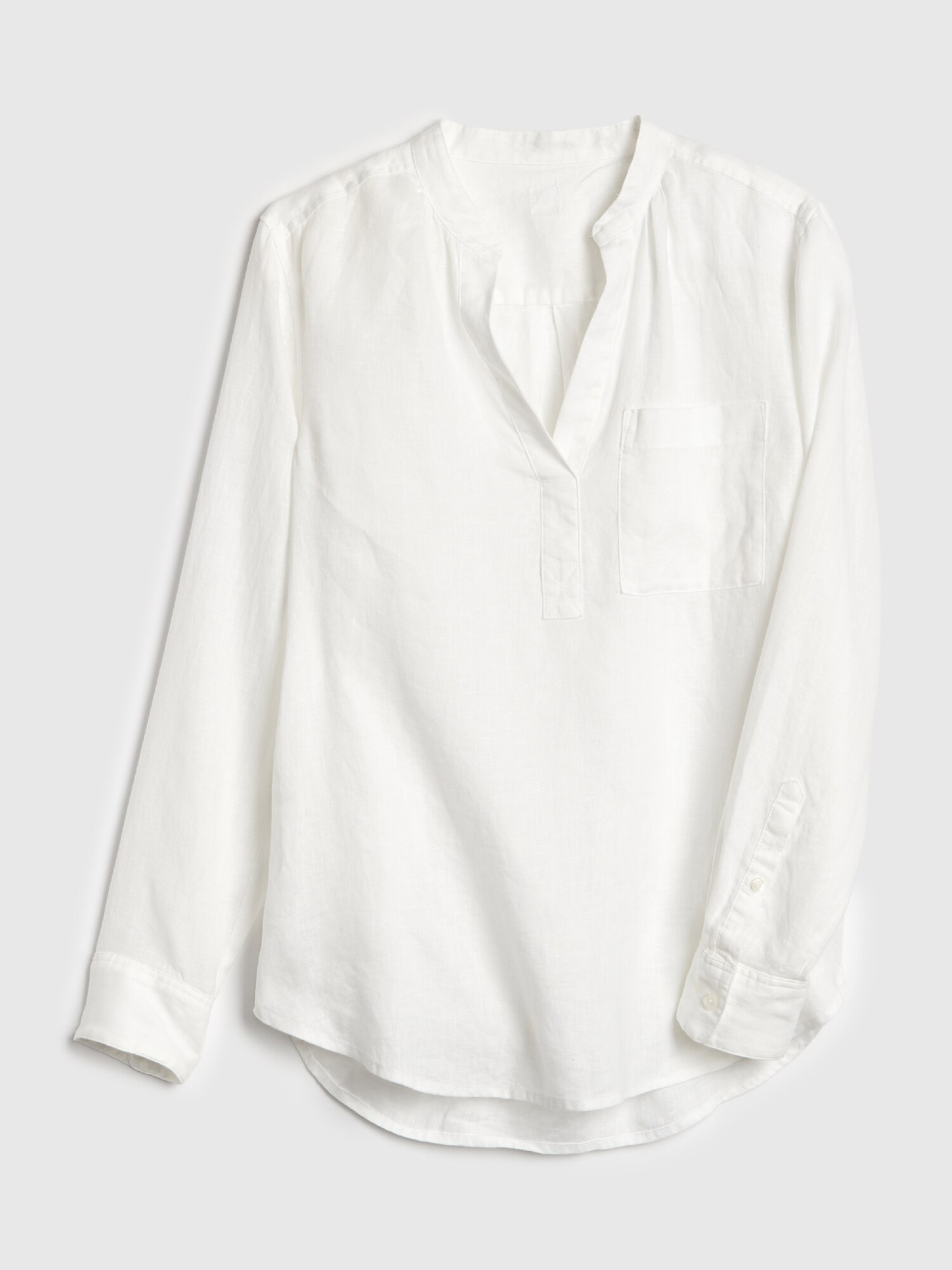gap white linen shirt