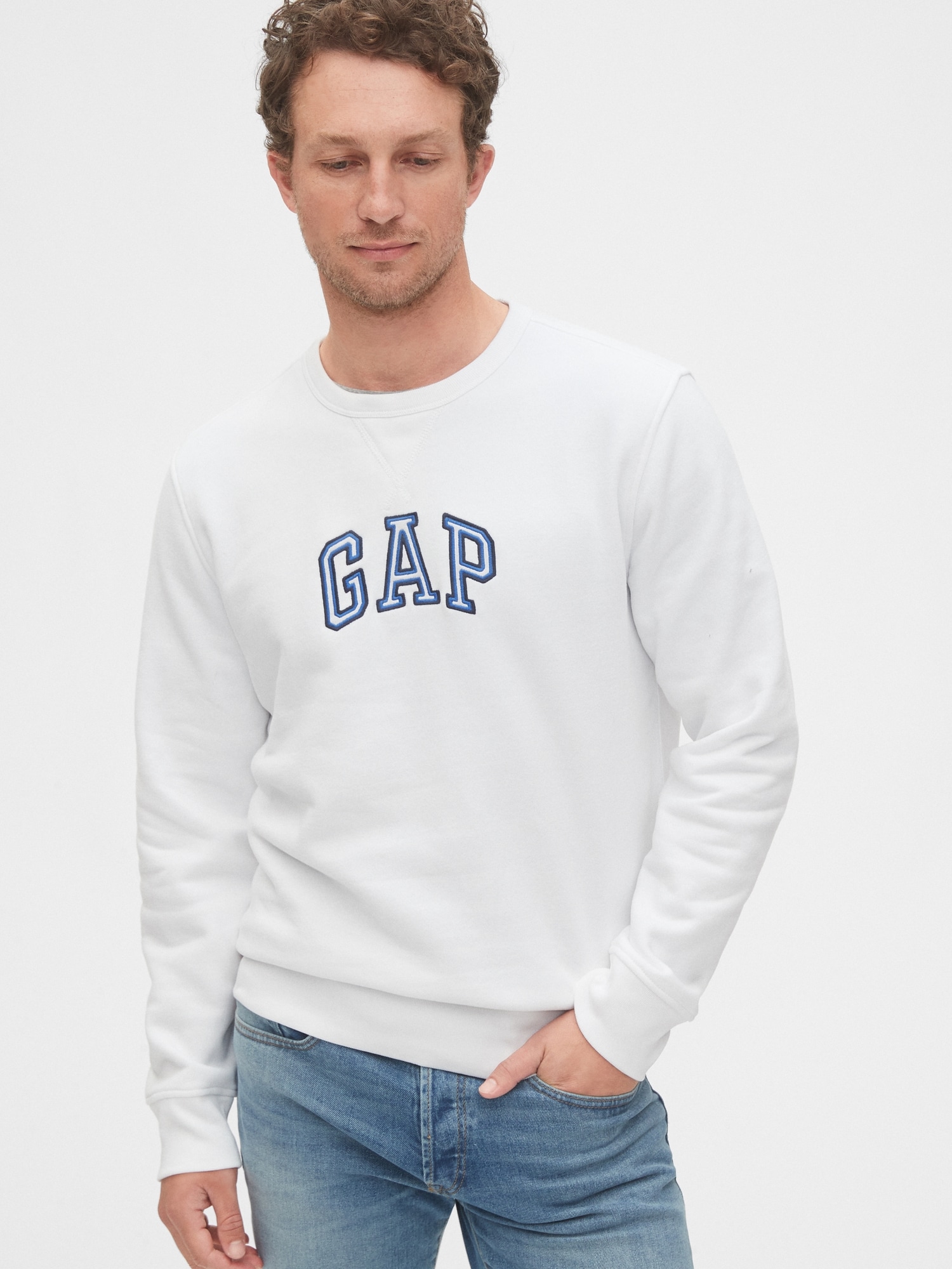 gap logo crewneck sweatshirt