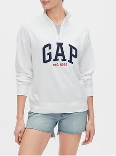 gap half zip sweater