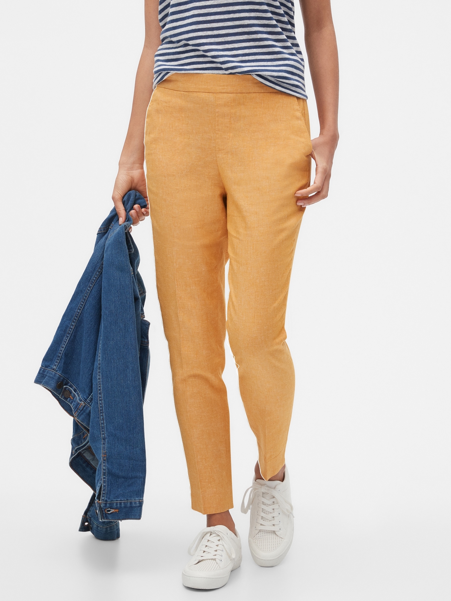 gap factory linen pants