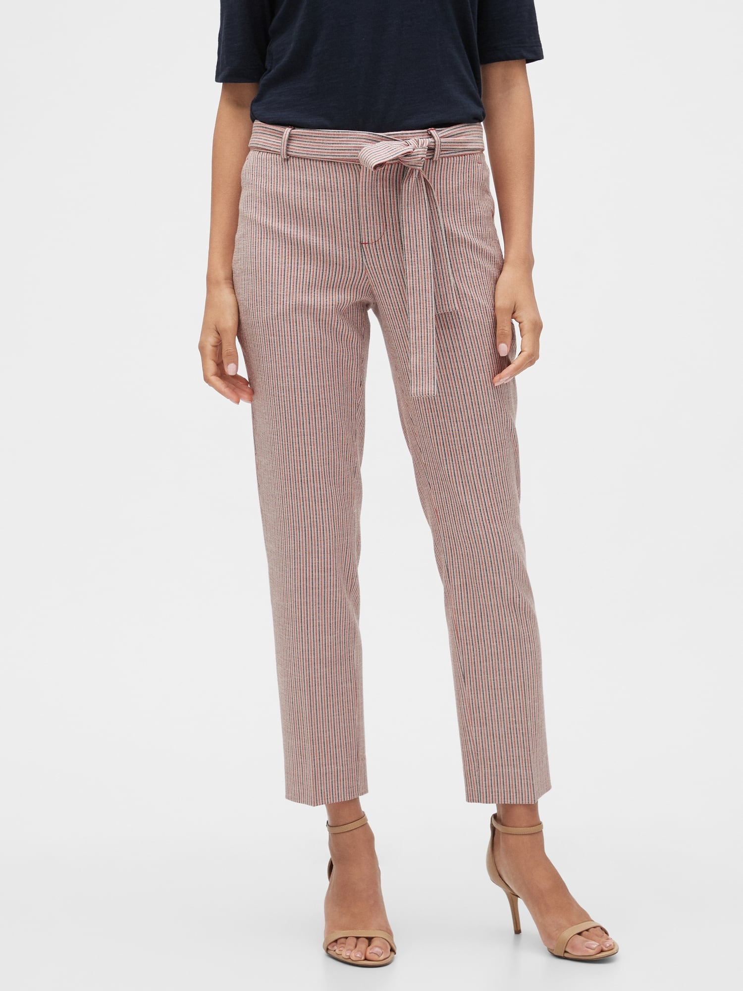 banana republic striped pants