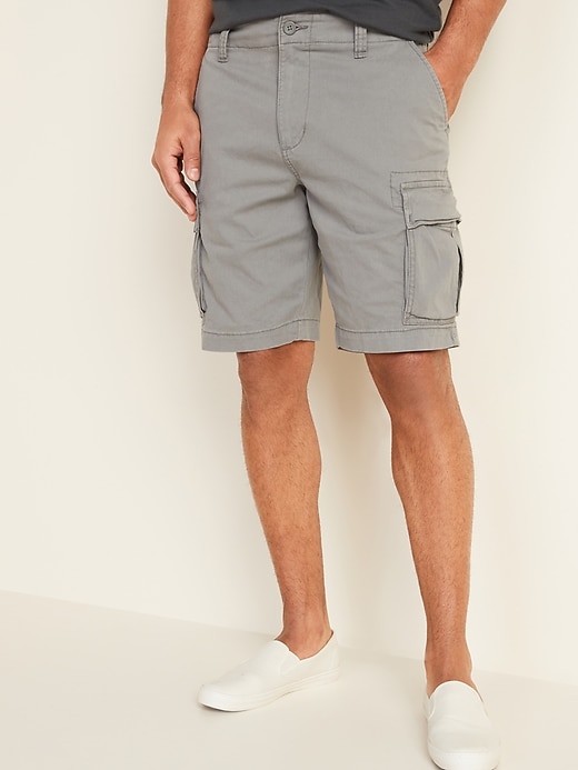 Lived-In Straight Cargo Shorts for Men -- 10-inch inseam