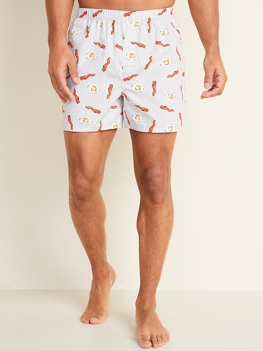 Soft-Washed Printed Boxer Shorts for Men | Old Navy