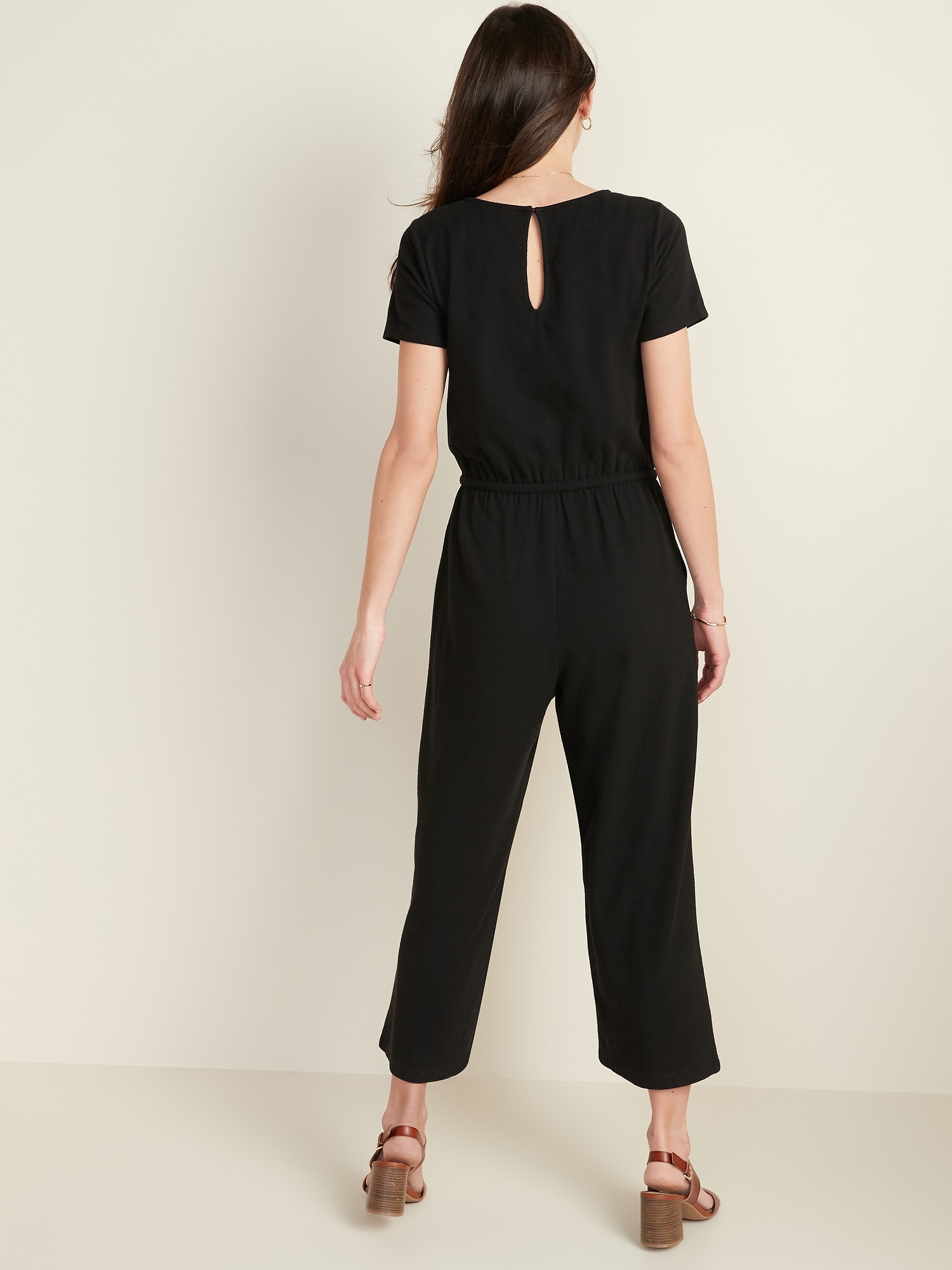 old navy boucle jumpsuit