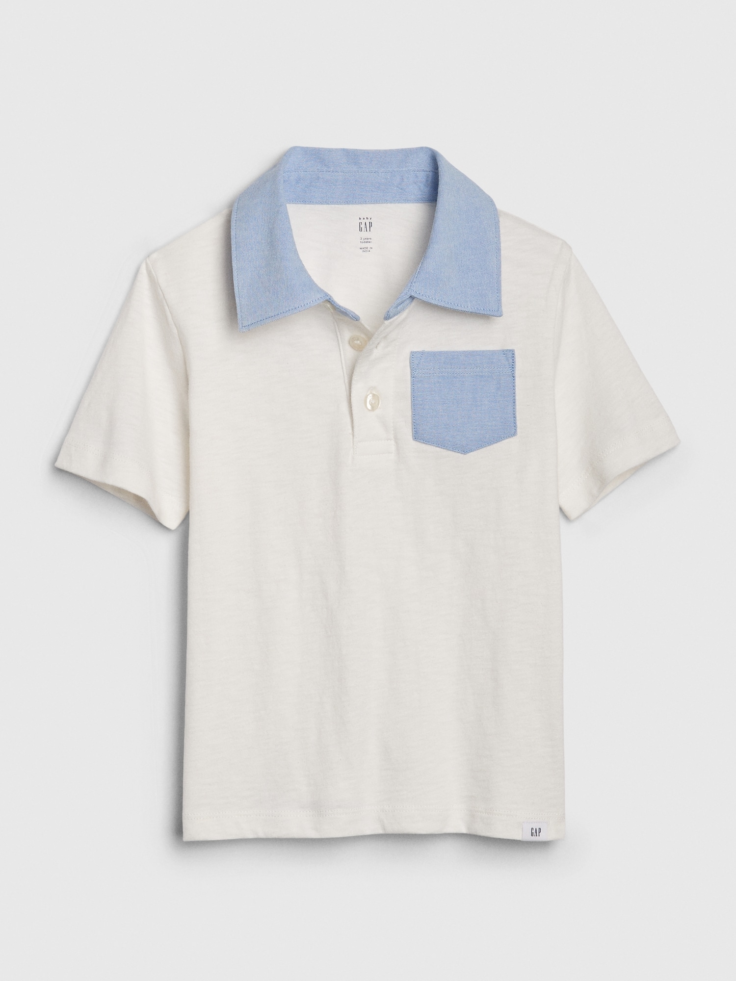 gap white polo shirt