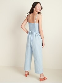 old navy chambray jumpsuit