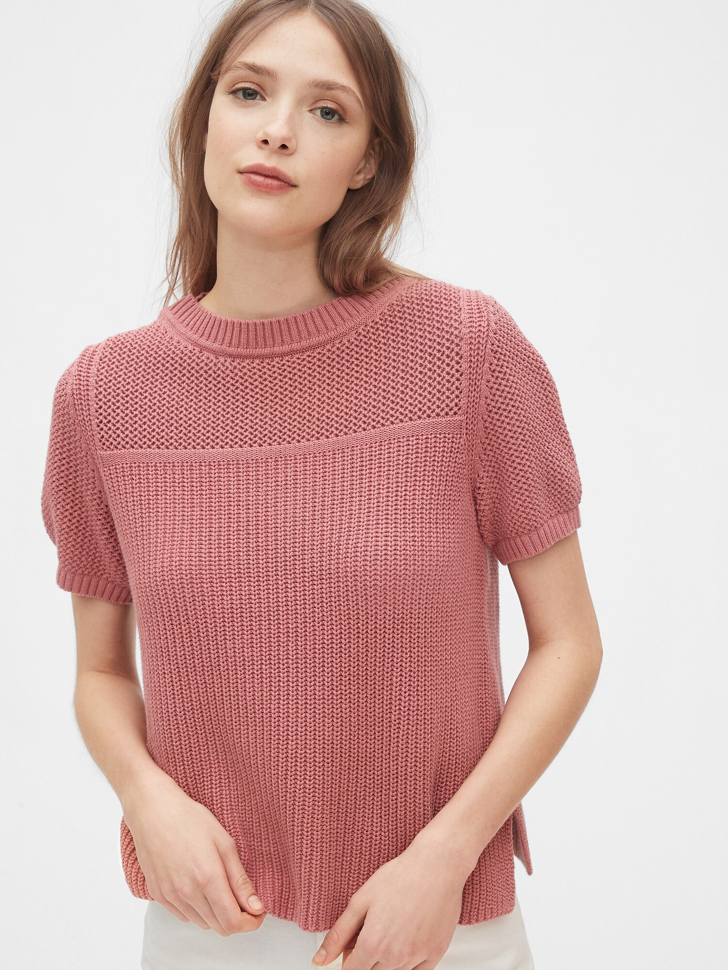 gap short sleeve sweater