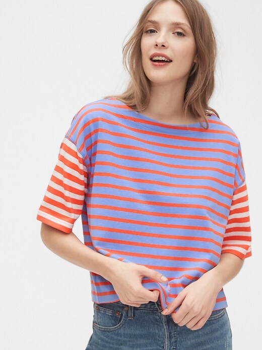 Boxy Stripe T-Shirt