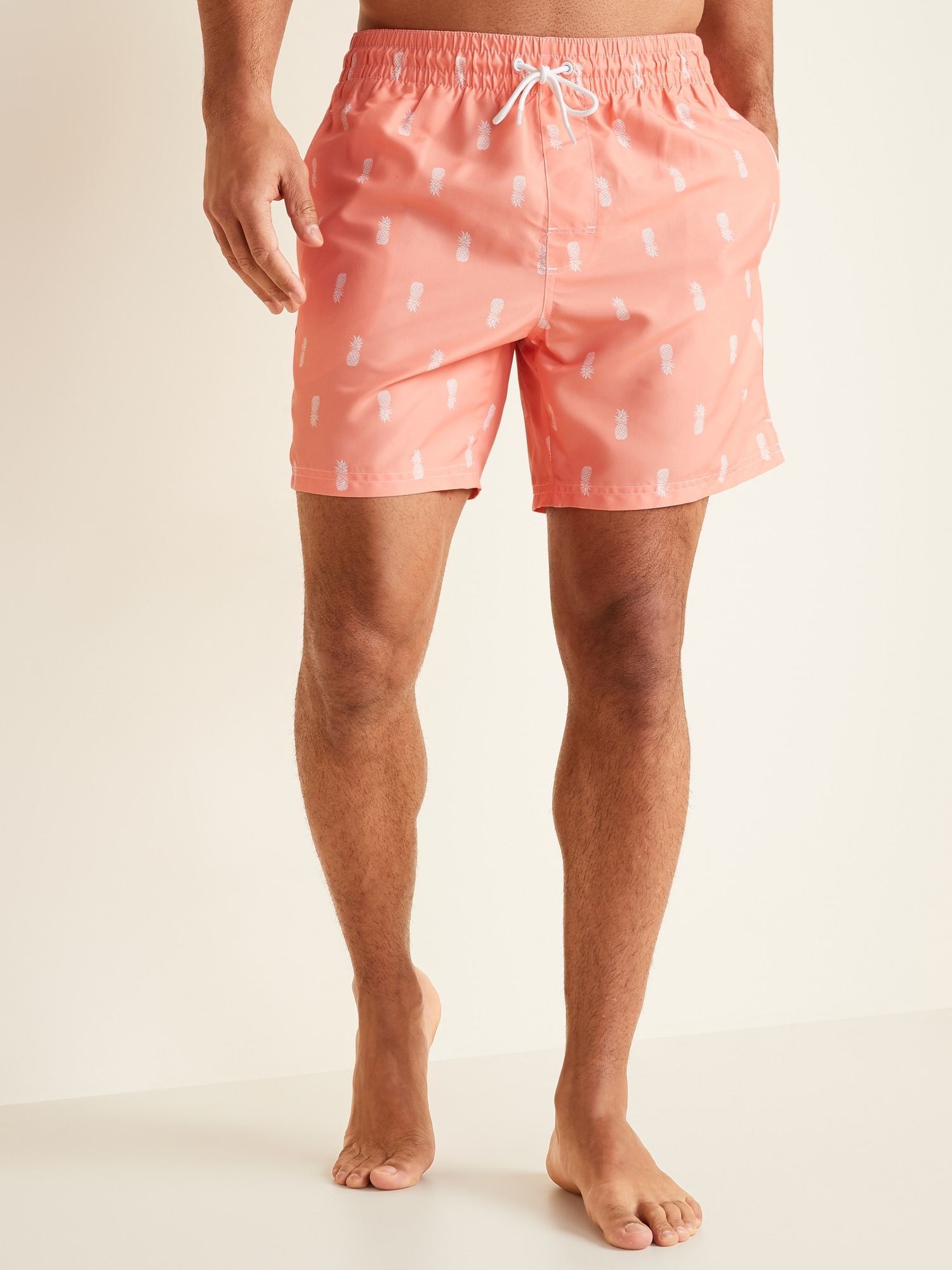 men's 6 inch swim trunks