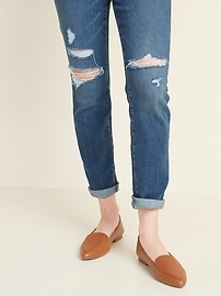 gap leather pointed loafers