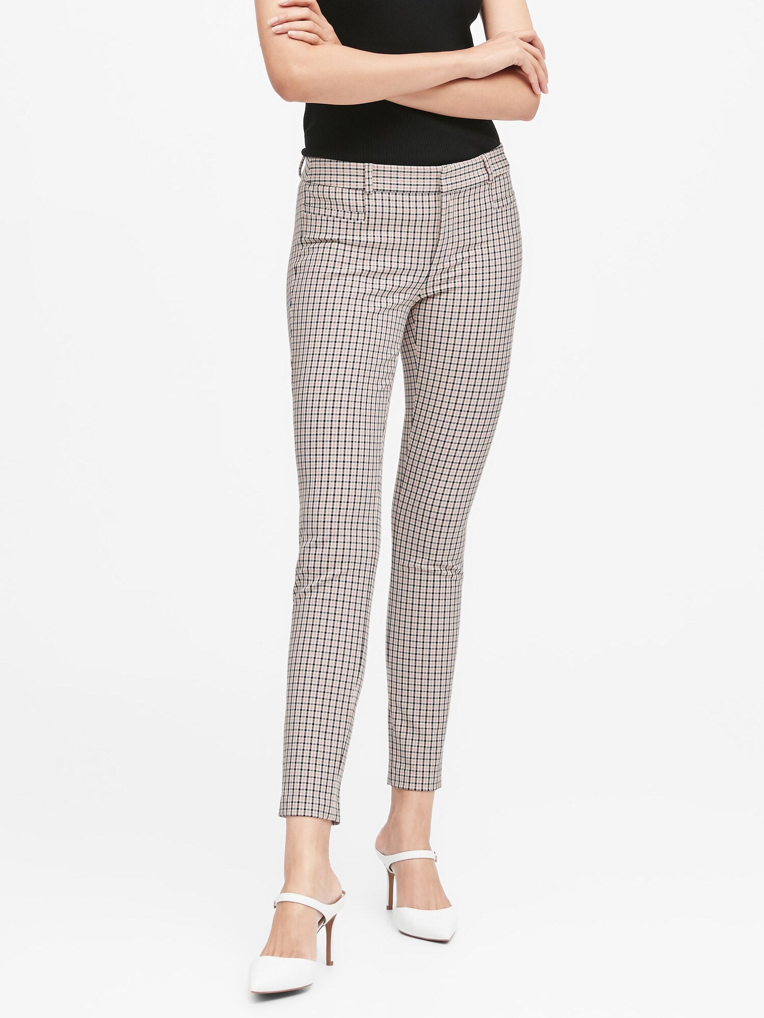 banana republic checkered pants