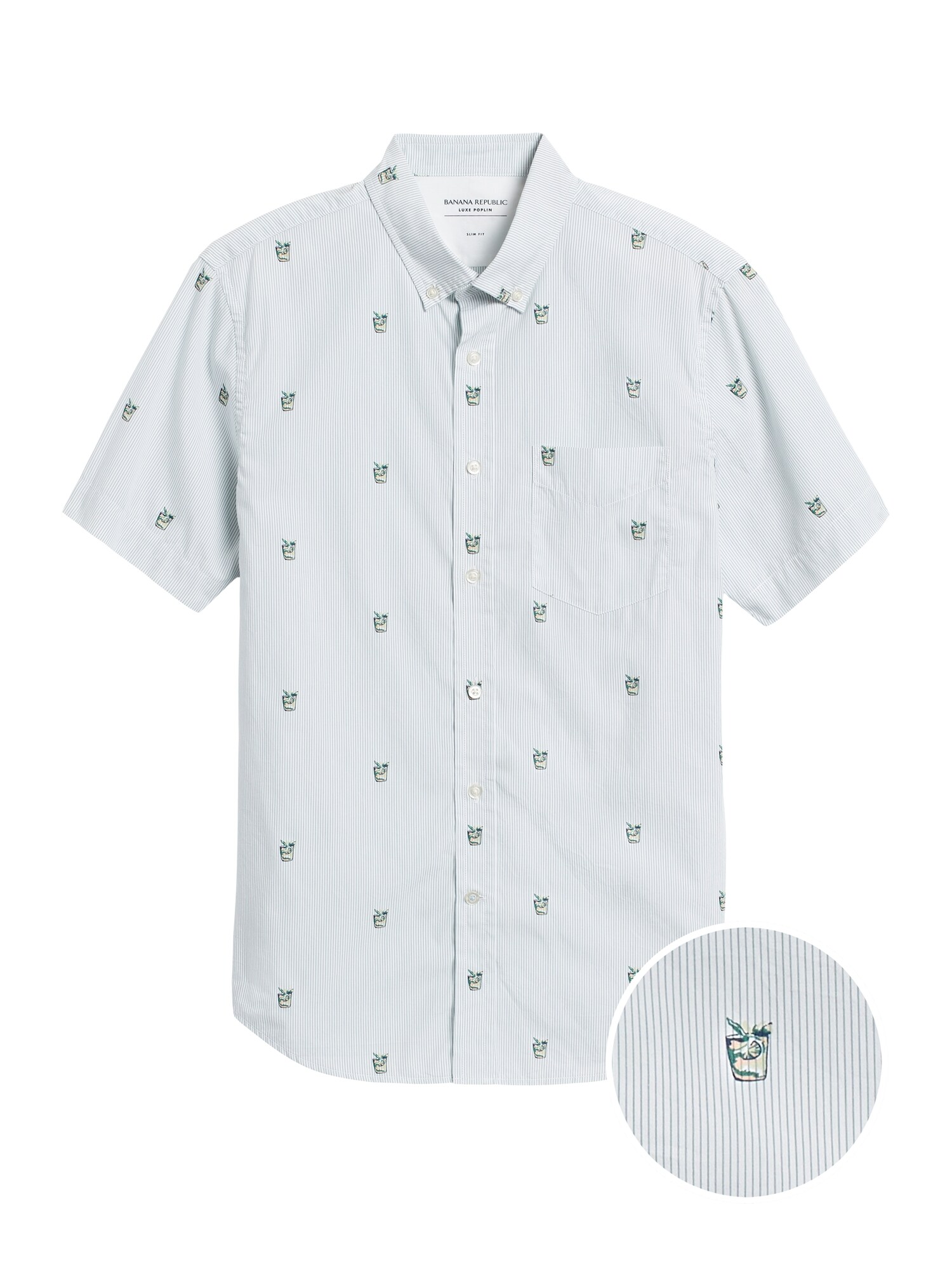 banana republic poplin shirt