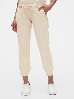 gap linen joggers