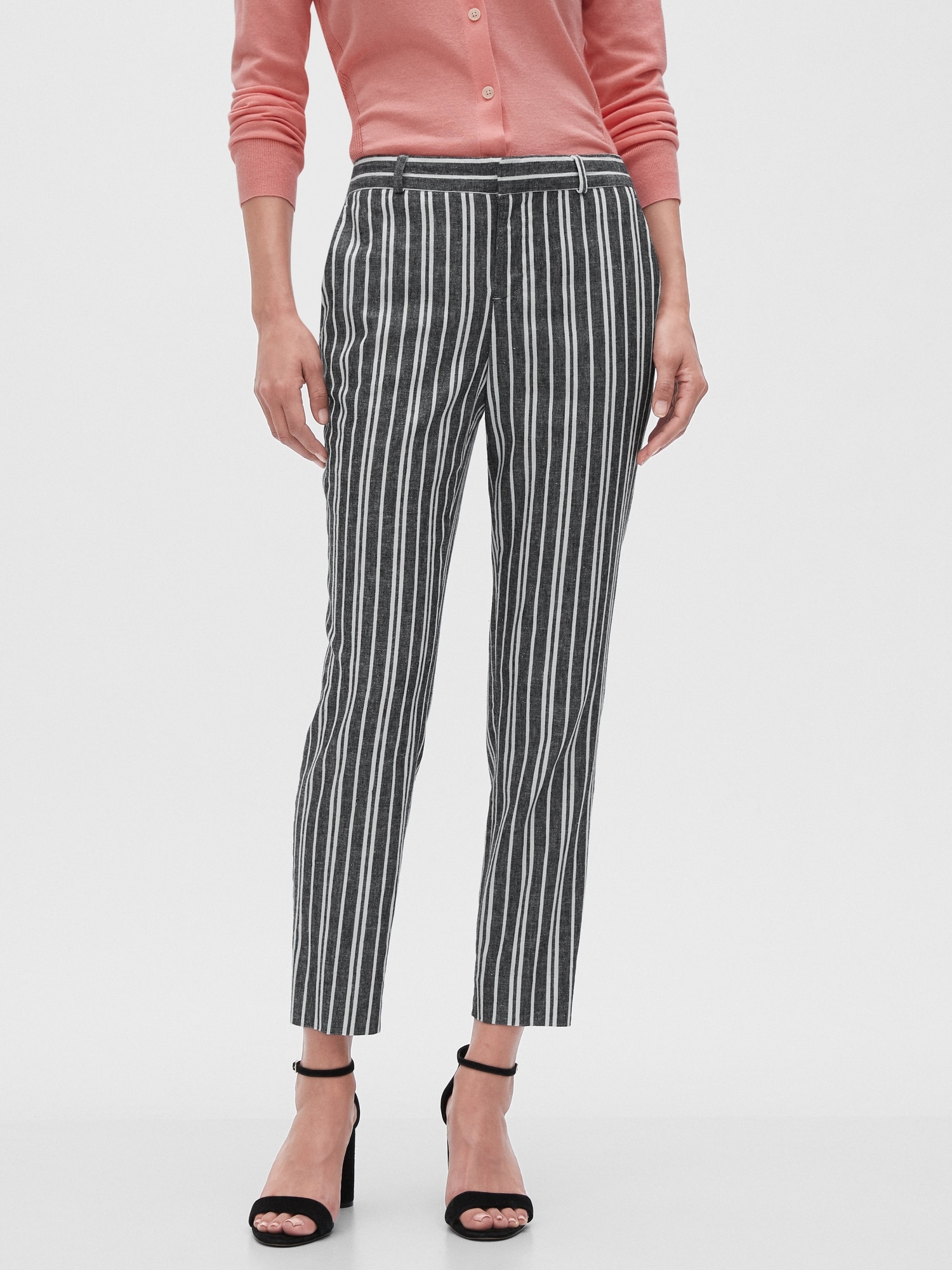 banana republic striped pants