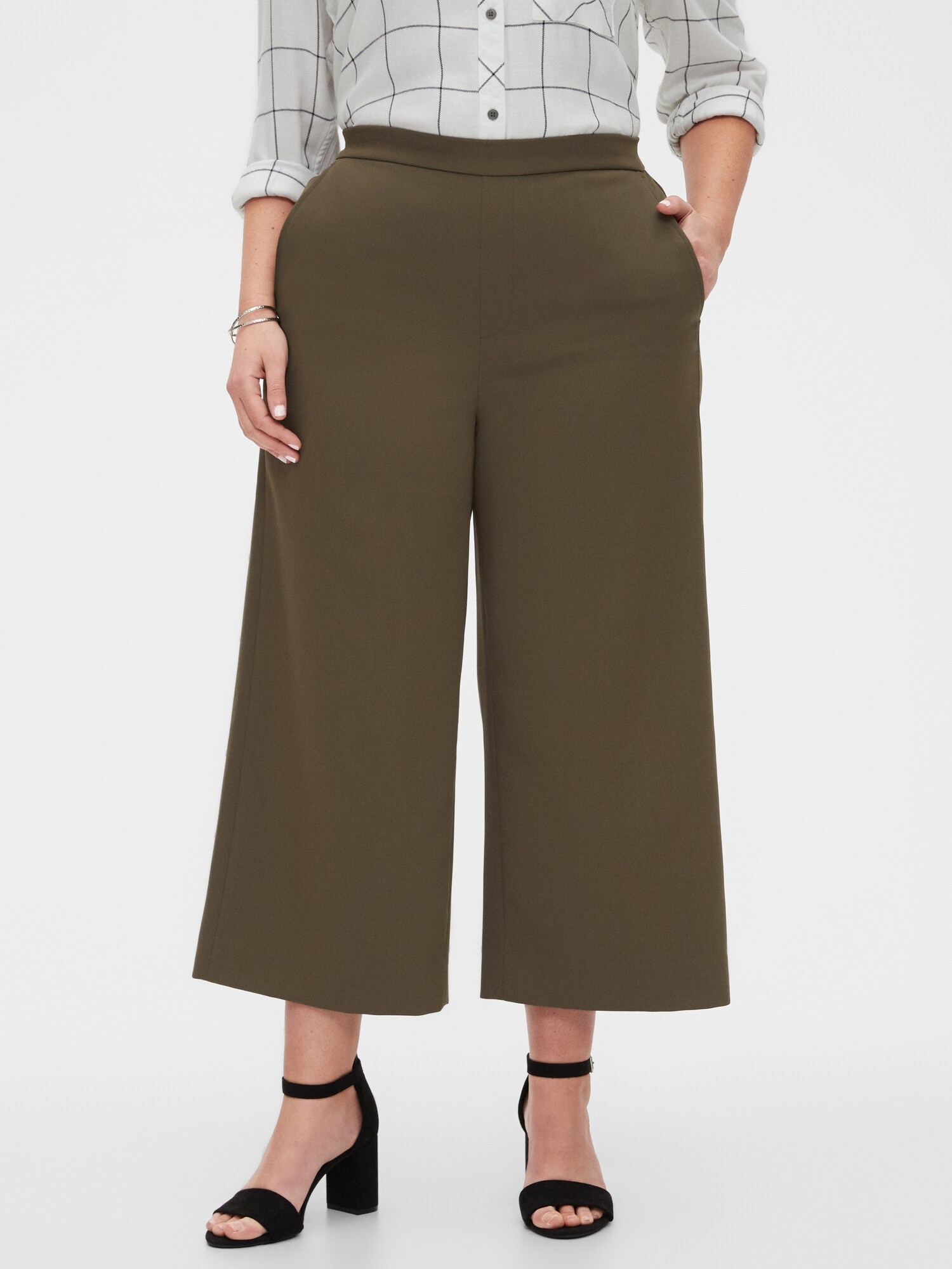 gap pull on crop trousers