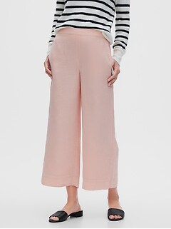 gap pull on crop trousers