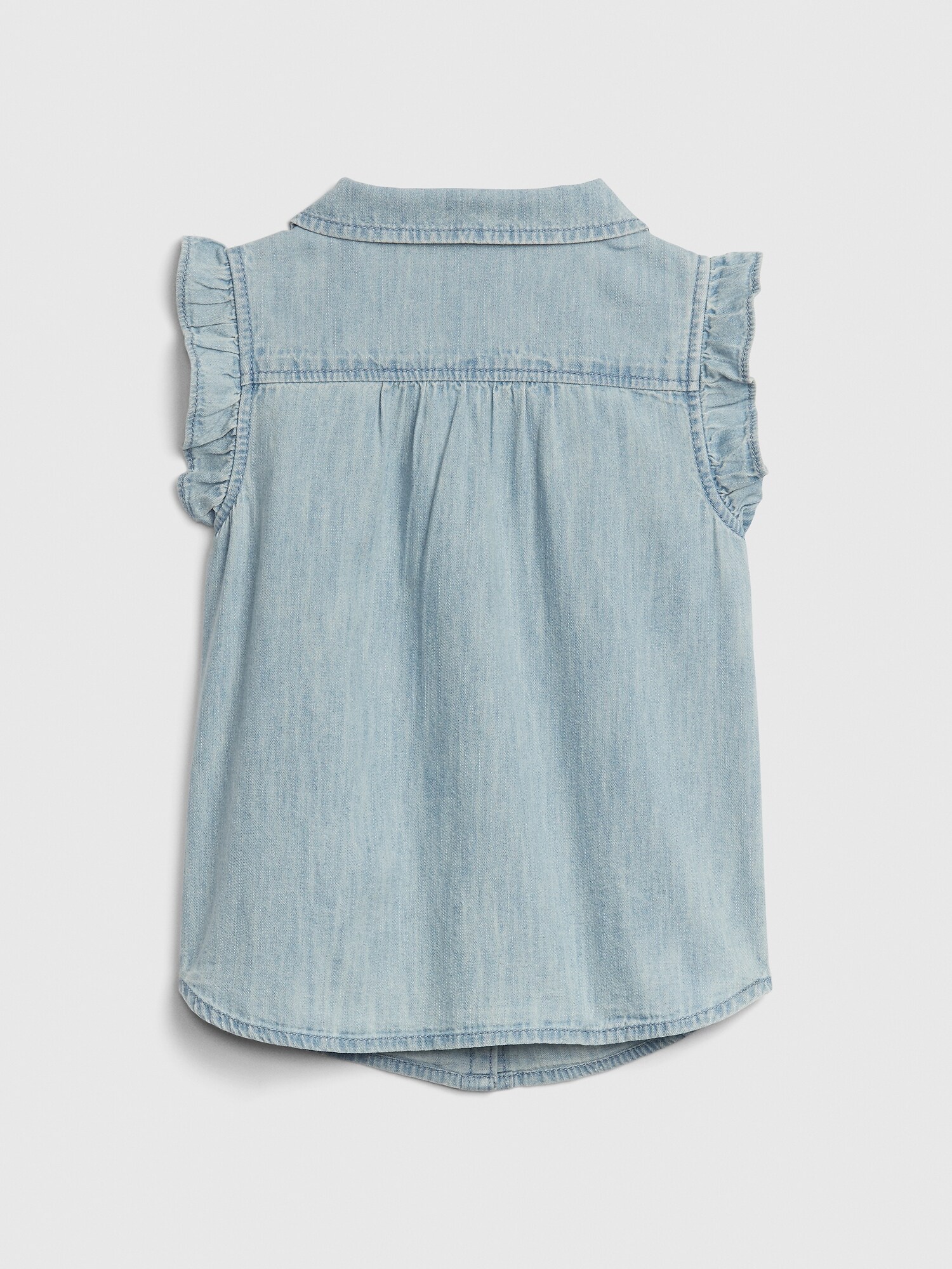 gap sleeveless denim dress