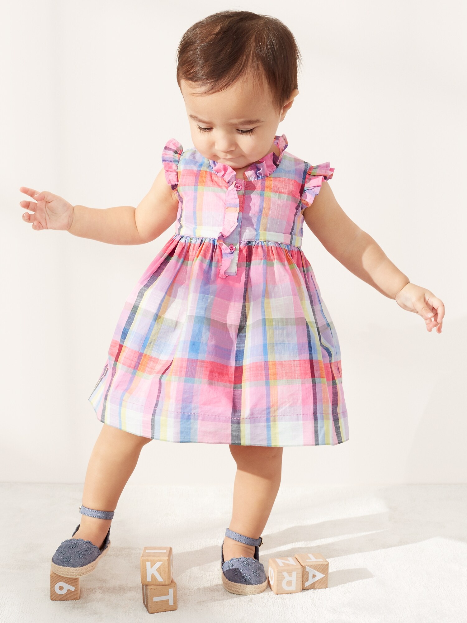 gap baby plaid dress
