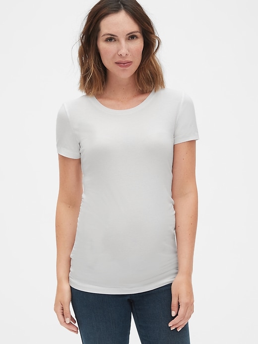 Maternity Pure Body Crewneck T-Shirt | Gap