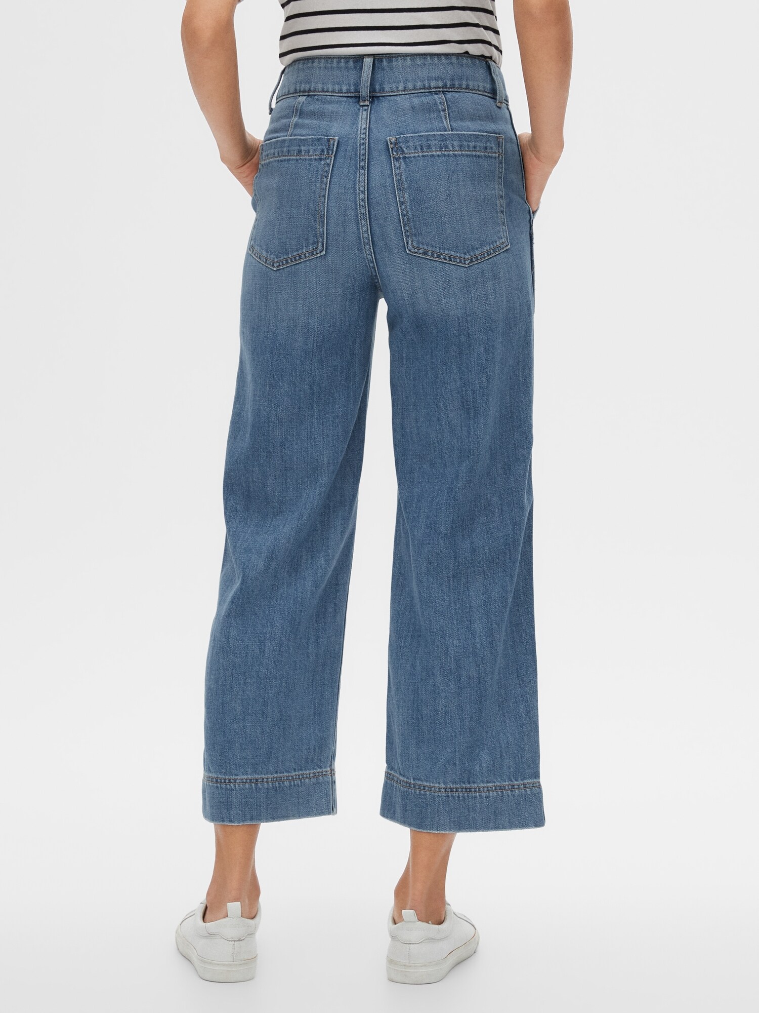 high rise wide leg jeans gap