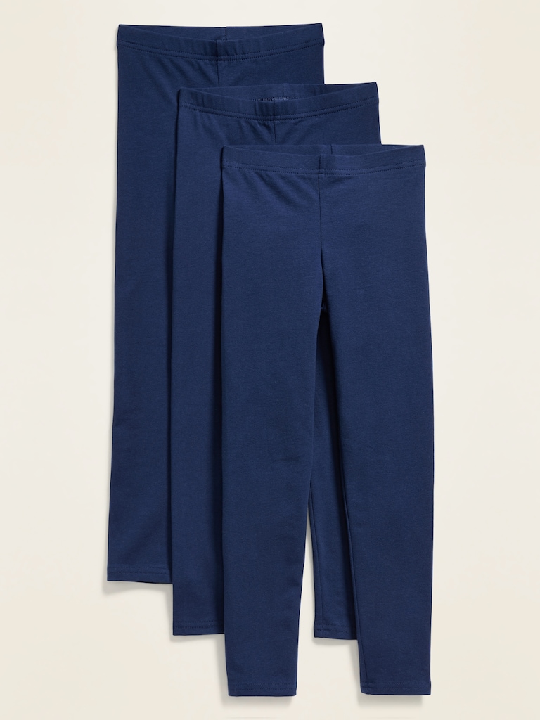 Jersey Built-In Tough Leggings 3-Pack for Girls