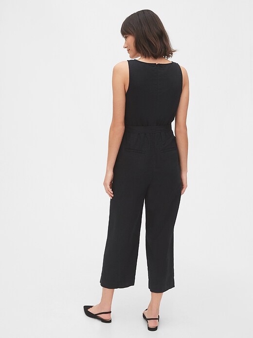 Sleeveless Wrap-Front Jumpsuit
