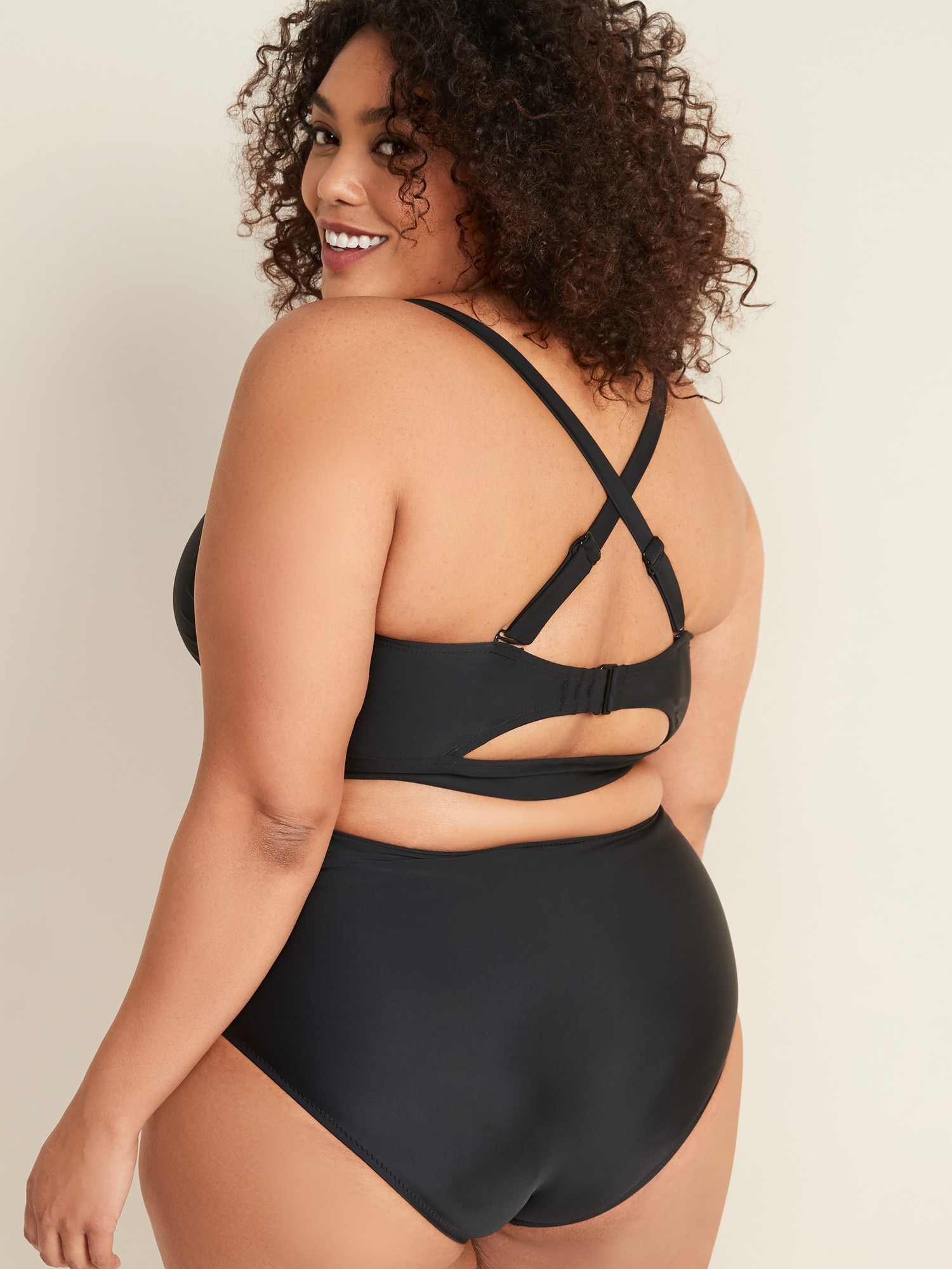 plus underwire swim